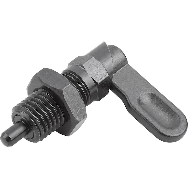 Kipp Cam-Action Indexing Plung W. Stop, Left, D=8, M16, Form:B, Steel K1284.1050816 - main